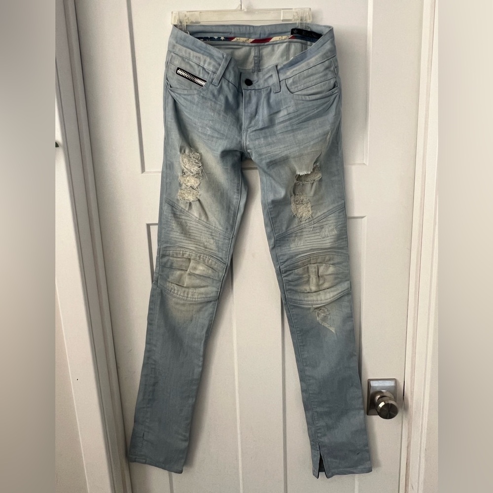 Womens rockstar sushi biker moto jeans